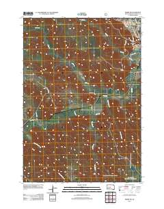 Pierre SW 2012 topographic map thumbnail