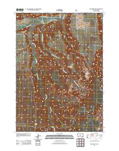 Red Shirt SW 2012 topographic map thumbnail