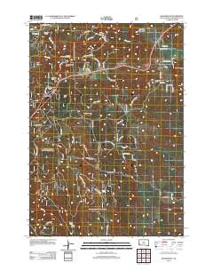 Rockerville 2012 topographic map thumbnail