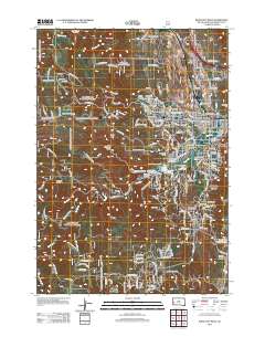 Rapid City West 2012 topographic map thumbnail
