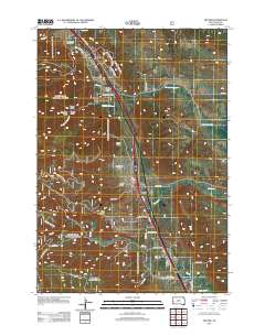 Tilford 2012 topographic map thumbnail