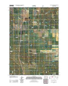 South of Pierre 2012 topographic map thumbnail