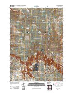 Wall SE 2012 topographic map thumbnail