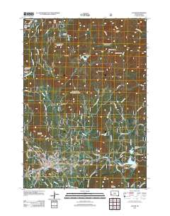 Custer 2012 topographic map thumbnail