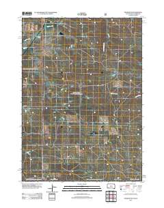 Oelrichs SW 2012 topographic map thumbnail