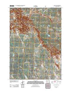 Wall SW 2012 topographic map thumbnail