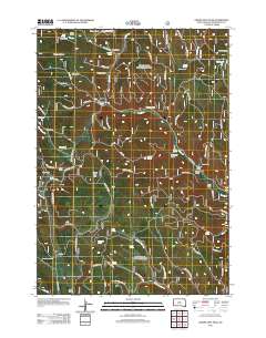 Crows Nest Peak 2012 topographic map thumbnail