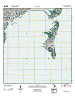 Key Biscayne 2012 topographic map preview