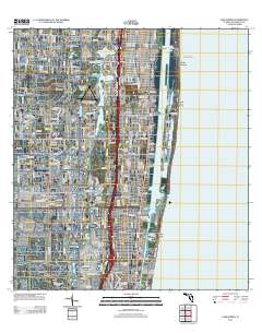 Lake Worth 2012 topographic map thumbnail