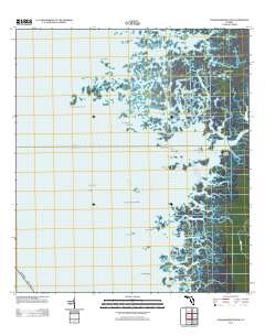Chassahowitzka Bay 2012 topographic map thumbnail