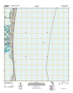 Cocoa Beach 2012 topographic map thumbnail