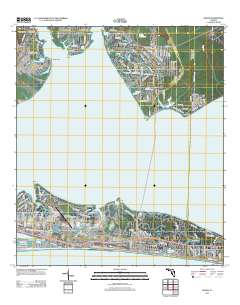 Destin 2012 topographic map thumbnail