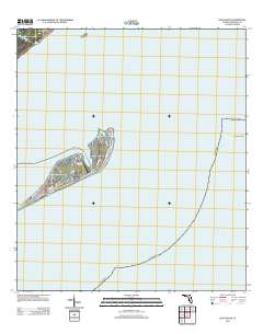 Dog Island 2012 topographic map thumbnail