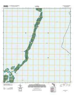 Elliott Key 2012 topographic map thumbnail