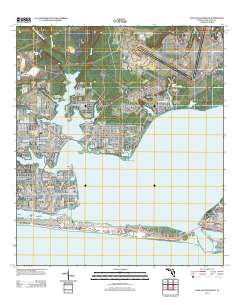 Fort Walton Beach 2012 topographic map thumbnail