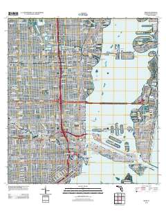 Miami 2012 topographic map thumbnail