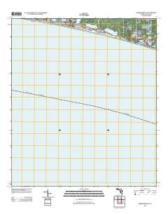 Miramar Beach 2012 topographic map thumbnail