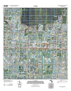 Palm Beach Farms 2012 topographic map thumbnail