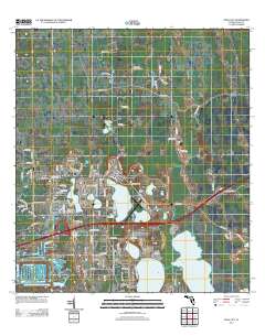 Polk City 2012 topographic map thumbnail