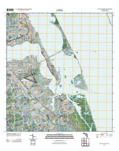 Saint Lucie Inlet 2012 topographic map thumbnail
