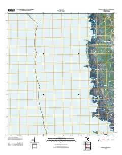 Steinhatchee SW 2012 topographic map thumbnail