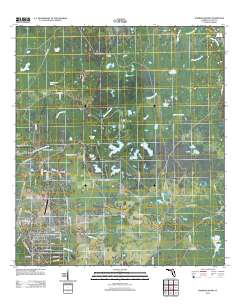 Warrior Swamp 2012 topographic map thumbnail