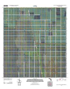 East of Little Cypress Swamp 2012 topographic map thumbnail