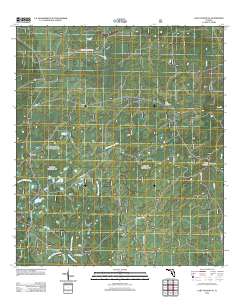 Lake Talquin SE 2012 topographic map thumbnail