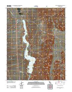 Haiwee Reservoirs 2012 topographic map thumbnail