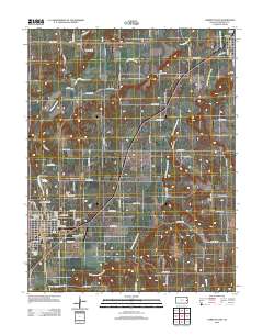 Garnett East 2012 topographic map thumbnail