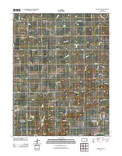 Garnett NW 2012 topographic map thumbnail