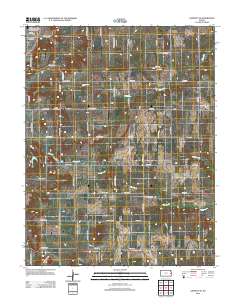 Garnett SE 2012 topographic map thumbnail