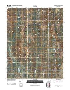 Hackberry Creek 2012 topographic map thumbnail