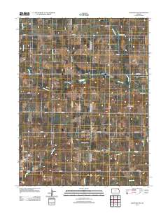 Hanover East 2012 topographic map thumbnail