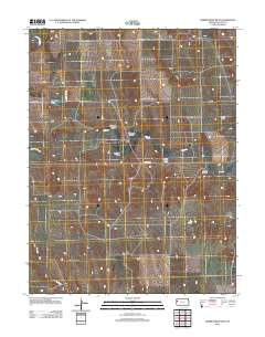 Harris Draw West 2012 topographic map thumbnail