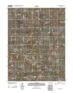 Harveyville 2012 topographic map thumbnail