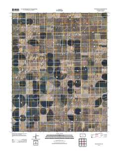Hugoton SE 2012 topographic map thumbnail