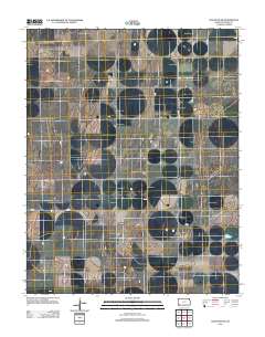 Hugoton SW 2012 topographic map thumbnail