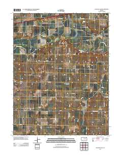 Kansas Falls 2012 topographic map thumbnail