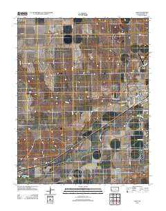 Lakin 2012 topographic map thumbnail