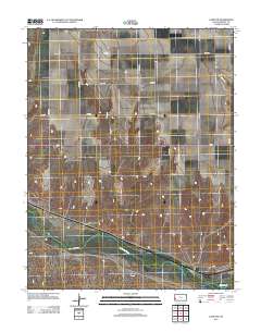 Lakin NW 2012 topographic map thumbnail