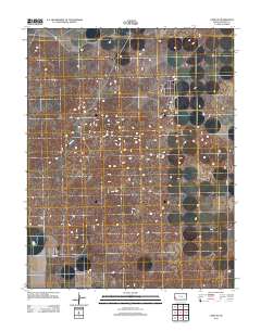 Lakin SE 2012 topographic map thumbnail