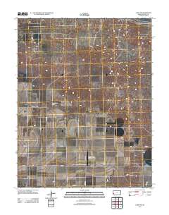 Lakin SW 2012 topographic map thumbnail