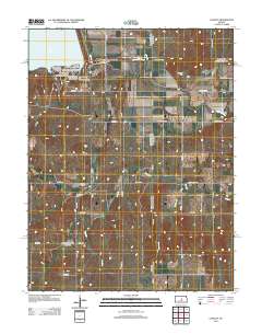 Langley 2012 topographic map thumbnail