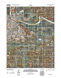 Lawrence East 2012 topographic map thumbnail