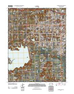 Lawrence West 2012 topographic map thumbnail