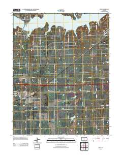 Lebo 2012 topographic map thumbnail