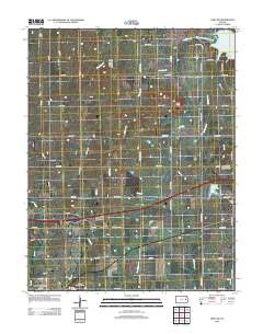Lebo NW 2012 topographic map thumbnail