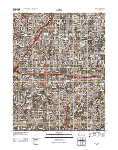 Lenexa 2012 topographic map thumbnail
