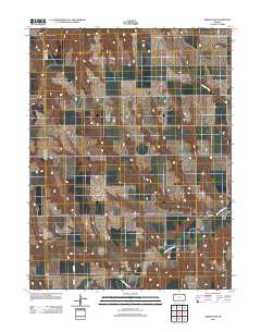 Oberlin SW 2012 topographic map thumbnail